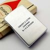 Bật Lửa Zippo Cổ Đồng Khối Mạ Chrome Phay Xước Chủ Đề Ăn Mòn Phủ Sơn Hiếm Gặp Năm 1962 Đời 4 Chấm ZC422