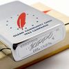 Bật Lửa Zippo Cổ Đồng Khối Mạ Chrome Phay Xước Chủ Đề Ăn Mòn Phủ Sơn Hiếm Gặp Năm 1962 Đời 4 Chấm ZC422