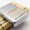 Bật Lửa Zippo Cổ Đồng Khối Mạ Chrome Phay Xước Chủ Đề Ăn Mòn Phủ Sơn Hiếm Gặp Năm 1968 Đời 6 Vạch Thẳng ZC423