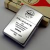 Bật Lửa Zippo Cổ Đồng Khối Mạ Chrome Trơn Bóng Chủ Đề Ăn Mòn Phủ Sơn Hiếm Gặp Năm 1960 Đời 6 Chấm ZC424