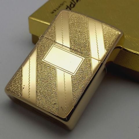Bật Lửa Zippo Mạ Vàng Gold Plated Đời 6 Vạch Sắc Năm 1976 Rất Hiếm ZQH169
