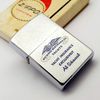 Bật Lửa Zippo Cổ Đồng Khối Mạ Chrome Phay Xước Chủ Đề Ăn Mòn Phủ Sơn Hiếm Gặp Năm 1974 Đời 8 Vạch Sắc ZC425