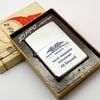 Bật Lửa Zippo Cổ Đồng Khối Mạ Chrome Phay Xước Chủ Đề Ăn Mòn Phủ Sơn Hiếm Gặp Năm 1974 Đời 8 Vạch Sắc ZC425