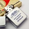 Bật Lửa Zippo Cổ Đồng Khối Mạ Chrome Phay Xước Chủ Đề Ăn Mòn Phủ Sơn Hiếm Gặp Năm 1974 Đời 8 Vạch Sắc ZC425