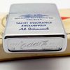 Bật Lửa Zippo Cổ Đồng Khối Mạ Chrome Phay Xước Chủ Đề Ăn Mòn Phủ Sơn Hiếm Gặp Năm 1974 Đời 8 Vạch Sắc ZC425