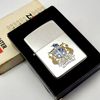 Bật Lửa Zippo Cổ Đồng Khối Mạ Chrome Trơn Bóng Chủ Đề Ăn Mòn Phủ Sơn Hiếm Gặp Năm 1983 Đời 7 Vạch Huyền ZC426
