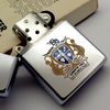 Bật Lửa Zippo Cổ Đồng Khối Mạ Chrome Trơn Bóng Chủ Đề Ăn Mòn Phủ Sơn Hiếm Gặp Năm 1983 Đời 7 Vạch Huyền ZC426