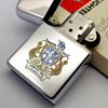Bật Lửa Zippo Cổ Đồng Khối Mạ Chrome Trơn Bóng Chủ Đề Ăn Mòn Phủ Sơn Hiếm Gặp Năm 1983 Đời 7 Vạch Huyền ZC426