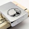 Bật Lửa Zippo Cổ Đồng Khối Mạ Chrome Phay Xước Chủ Đề Ăn Mòn Phủ Sơn Hiếm Gặp Năm 1966 Đời 8 Vạch Thẳng ZC430