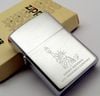 Bật Lửa Zippo Cổ Đồng Khối Mạ Chrome Phay Xước Chủ Đề Ăn Mòn Liberty Nữ Thần Tự Do Hiếm Gặp Năm 1981 Đời 1 Vạch Sắc ZC431