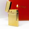 Bật Lửa Dupont Mạ Vàng Vân Kim Cương Logo Dupont D199