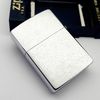 Bật Lửa Zippo Đồng Khối Mạ Chrome Phay Xước Trơn 2 Mặt Đời IX La Mã Năm 1993 ZL677