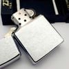 Bật Lửa Zippo Đồng Khối Mạ Chrome Phay Xước Trơn 2 Mặt Đời IX La Mã Năm 1993 ZL677