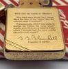 Bật Lửa Zippo Đồng Khối Bản Vintage Chặt Góc Chủ Đề Bức Thư Chủ Tịch Đời II La Mã Sản Xuất Năm 1986 ZQH171