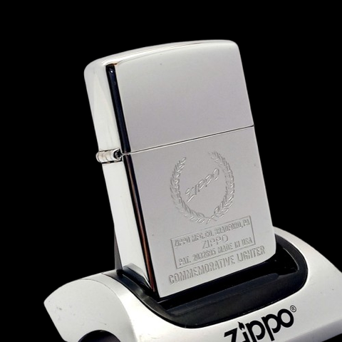 Bật Lửa Zippo Đồng Khối Mạ Chrome Trơn Bóng Ăn Mòn Chủ Đề Bông Lúa Hiếm Gặp Đời XII La Mã Năm 1996 ZL681