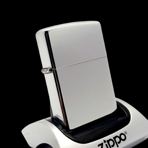 Bật Lửa Zippo Đồng Khối Mạ Chrome Trơn Bóng đã qua sử dụng đời XV La Mã sản xuất năm 1999 C55