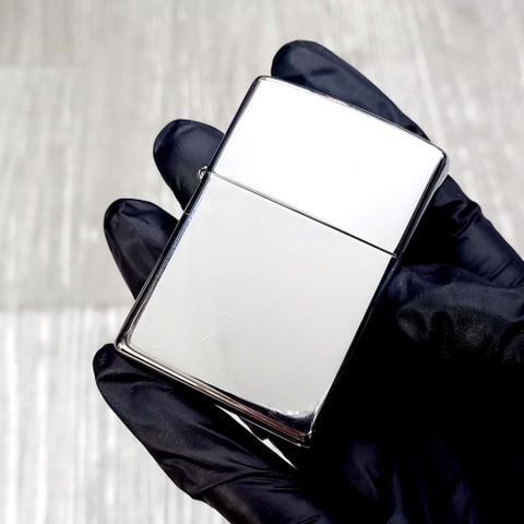 Bật Lửa Zippo Đồng Khối Mạ Chrome Trơn Bóng đã qua sử dụng đời XV La Mã sản xuất năm 1999 C55