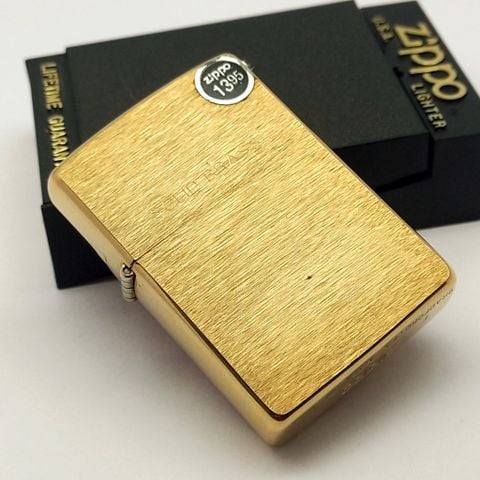 Bật Lửa Zippo Đồng Khối Solid Brass Trơn Phay Xước 2 Mặt Đời X La Mã Năm 1994 ZL680