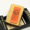 Bật Lửa Zippo Đồng Khối Solid Brass Trơn Phay Xước 2 Mặt Đời X La Mã Năm 1994 ZL680