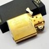 Bật Lửa Zippo Đồng Khối Solid Brass Trơn Phay Xước 2 Mặt Đời X La Mã Năm 1994 ZL680