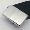 Bật Lửa Zippo Đồng Khối Mạ Chrome Trơn Phay Xước 2 Mặt Đời III La Mã Năm 1987 ZL679