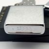 Bật Lửa Zippo Đồng Khối Mạ Chrome Trơn Phay Xước 2 Mặt Đời III La Mã Năm 1987 ZL679