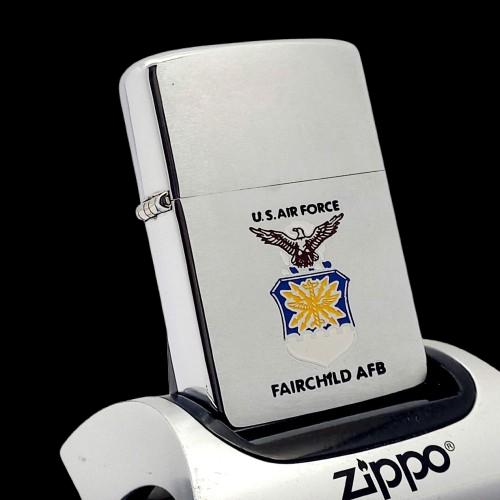 Bật Lửa Zippo Cổ Đồng Khối Mạ Chrome Phay Xước Chủ Đề Quân Sự Hoa Kỳ Ăn Mòn Phủ Sơn Hiếm Gặp Năm 1978 Đời 4 Vạch Sắc ZC452