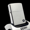 Bật Lửa Zippo Cổ Đồng Khối Mạ Chrome Trơn Phay Xước Hiếm Gặp Năm 1974 Đời 8 Vạch Sắc ZC440