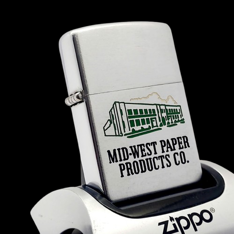 Bật Lửa Zippo Cổ Mạ Chrome Phay Xước Chủ Đề Ăn Phủ Sơn Hiếm Gặp Năm 1953 Đời 3 Hàng Chữ Vỏ Thép ZC467