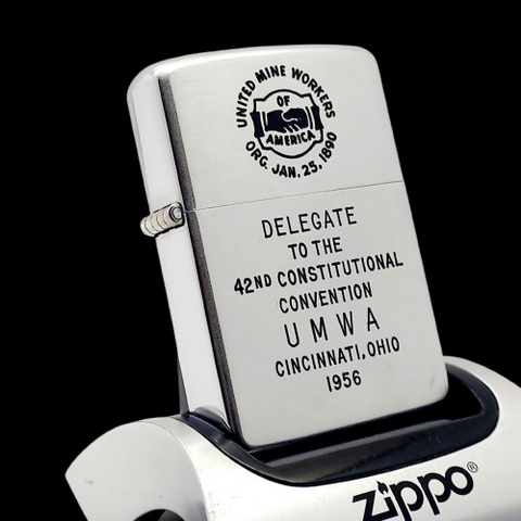 Bật Lửa Zippo Cổ Đồng Khối Mạ Chrome Phay Xước Chủ Đề Ăn Phủ Sơn Hiếm Gặp Năm 1955 ZC451