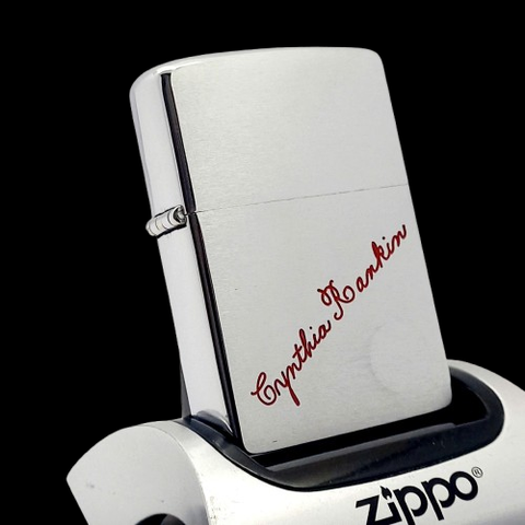 Bật Lửa Zippo Cổ Đồng Khối Mạ Chrome Phay Xước Chủ Đề Ăn Phủ Sơn Hiếm Gặp Năm 1959 Đời 7 Chấm ZC456