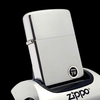 Bật Lửa Zippo Cổ Đồng Khối Mạ Chrome Trơn Phay Xước Hiếm Gặp Năm 1962 Đời 4 Chấm ZC447