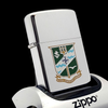 Bật Lửa Zippo Cổ Đồng Khối Mạ Chrome Bóng Chủ Đề Quân Sự Hoa Kỳ Ăn Mòn Phủ Sơn Hiếm Gặp Năm 1981 Đời 1 Vạch Sắc ZC444