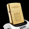 Bật Lửa Zippo Đồng Khối Solid Brass Chủ Đề Tàu Chiến Hiếm Gặp Năm 1995 Đời XI La Mã ZL704