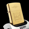 Bật Lửa Zippo Đồng Khối Mạ Vàng Chủ Đề Hiếm Gặp Năm 1995 Đời XI La Mã ZL698