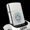 Bật Lửa Zippo Đồng Khối Mạ Chrome Chủ Đề Tàu Chiến Hiếm Gặp Năm 1988 Đời IV La Mã ZL691