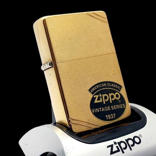 Bật Lửa Zippo Đồng Khối Bản Vintage Chặt Góc Đời IV La Mã Hiếm Gặp Sản Xuất Năm 1988 ZL710