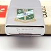 Bật Lửa Zippo Cổ Đồng Khối Mạ Chrome Bóng Chủ Đề Quân Sự Hoa Kỳ Ăn Mòn Phủ Sơn Hiếm Gặp Năm 1981 Đời 1 Vạch Sắc ZC444