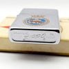 Bật Lửa Zippo Cổ Đồng Khối Mạ Chrome Phay Xước Chủ Đề Quân Sự Hoa Kỳ Ăn Mòn Phủ Sơn Hiếm Gặp Năm 1974 Đời 8 Vạch Sắc ZC446