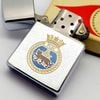Bật Lửa Zippo Cổ Đồng Khối Mạ Chrome Phay Xước Chủ Đề Quân Sự Hoa Kỳ Ăn Mòn Phủ Sơn Hiếm Gặp Năm 1974 Đời 8 Vạch Sắc ZC446