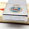 Bật Lửa Zippo Cổ Đồng Khối Mạ Chrome Phay Xước Chủ Đề Quân Sự Hoa Kỳ Ăn Mòn Phủ Sơn Hiếm Gặp Năm 1974 Đời 8 Vạch Sắc ZC446