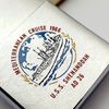 Bật Lửa Zippo Cổ Đồng Khối Mạ Chrome Phay Xước Chủ Đề Ăn Mòn Tầu Chiến Phủ Sơn Hiếm Gặp Năm 1966 Đời 8 Vạch Sắc ZC460
