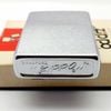 Bật Lửa Zippo Cổ Đồng Khối Mạ Chrome Trơn Phay Xước Hiếm Gặp Năm 1978 Đời 4 Vạch Sắc ZC465