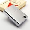 Bật Lửa Zippo Cổ Đồng Khối Mạ Chrome Trơn Phay Xước Hiếm Gặp Năm 1962 Đời 4 Chấm ZC447