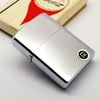Bật Lửa Zippo Cổ Đồng Khối Mạ Chrome Trơn Phay Xước Hiếm Gặp Năm 1962 Đời 4 Chấm ZC447