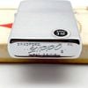 Bật Lửa Zippo Cổ Đồng Khối Mạ Chrome Trơn Phay Xước Hiếm Gặp Năm 1962 Đời 4 Chấm ZC447