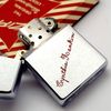 Bật Lửa Zippo Cổ Đồng Khối Mạ Chrome Phay Xước Chủ Đề Ăn Phủ Sơn Hiếm Gặp Năm 1959 Đời 7 Chấm ZC456
