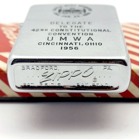 Bật Lửa Zippo Cổ Đồng Khối Mạ Chrome Phay Xước Chủ Đề Ăn Phủ Sơn Hiếm Gặp Năm 1955 ZC451