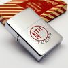 Bật Lửa Zippo Cổ Đồng Khối Mạ Chrome Phay Xước Chủ Đề Ăn Phủ Sơn Hiếm Gặp Năm 1957 Đời 8 Chấm PAT Lệch ZC466