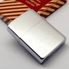 Bật Lửa Zippo Cổ Đồng Khối Mạ Chrome Phay Xước Chủ Đề Ăn Phủ Sơn Hiếm Gặp Năm 1957 Đời 8 Chấm PAT Lệch ZC466